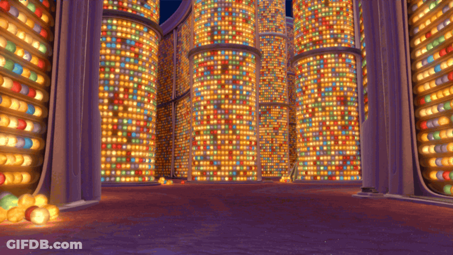 Joy Inside Out Pulling Sadness GIF