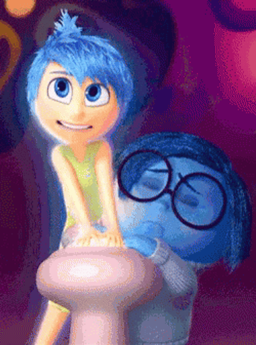 Joy Inside Out Smiling Awkwardly GIF