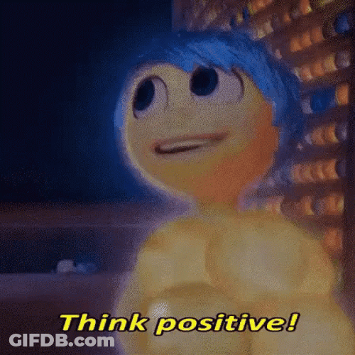 Joy Inside Out Think Positive GIF