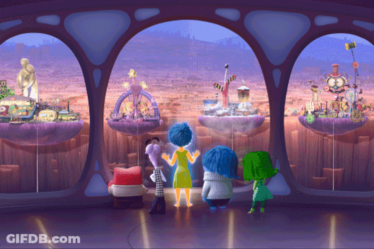 Joy Inside Out Watching The Isles GIF