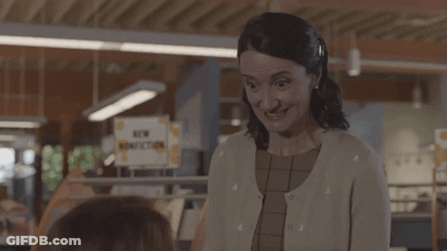 Joy Reaction Aurora Teagarden Hallmark GIF