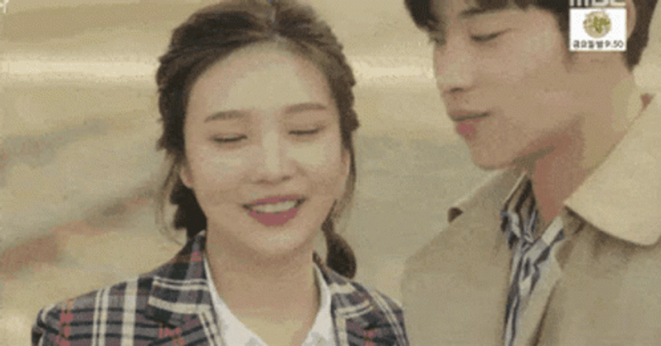 Joy Red Kiss On Cheek GIF