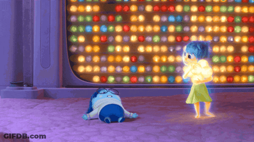 Joy With Lying Sadness Inside Out GIF