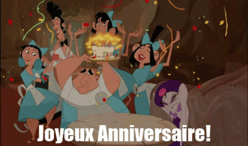Joyeux Anniversaire The Emperor's New Groove GIF