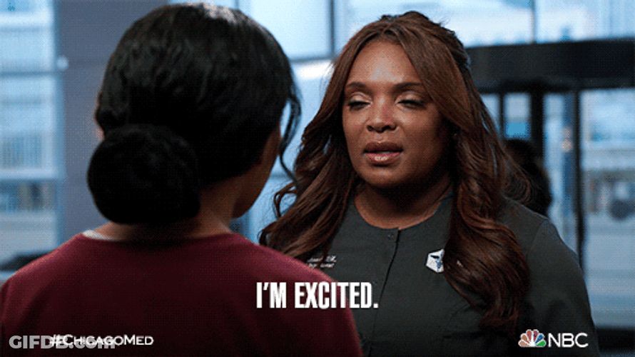 Joyful Excited Chicago Med GIF