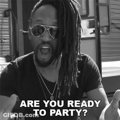 Joyful Man Ready To Party GIF