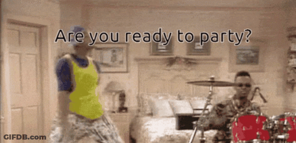 Joyful Man Ready To Party GIF