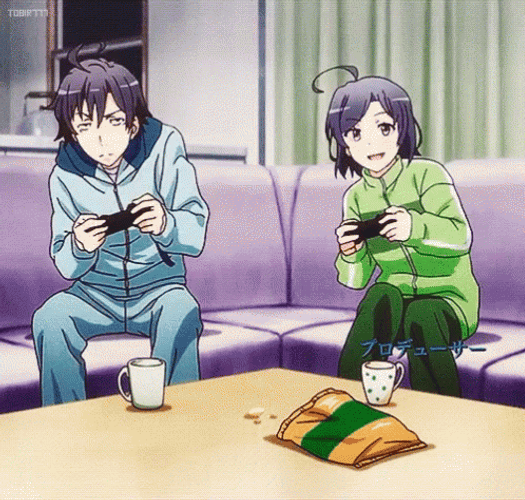 Joyous Anime Gaming Play GIF