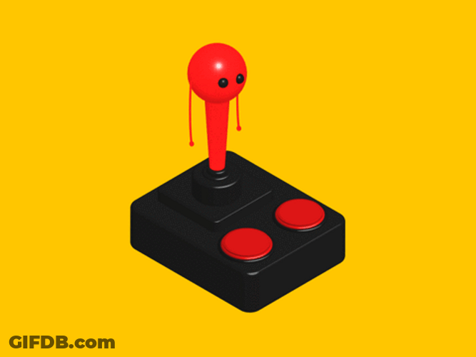 Joystick Dangerous Red Controller GIF