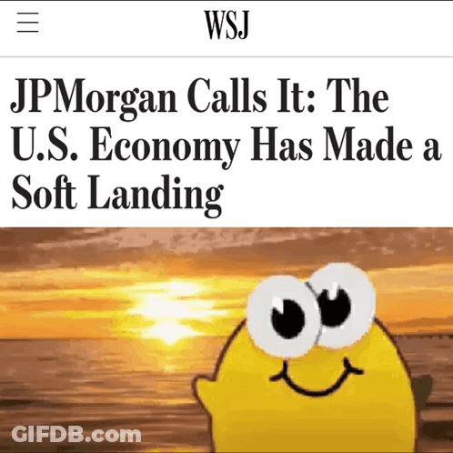 JP Morgan Calls Soft Landing For US Economy GIF