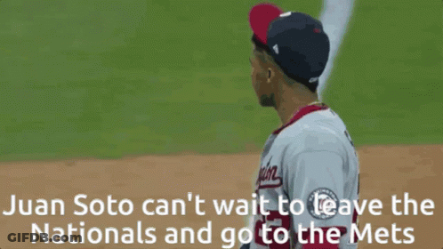 Juan Soto Can't Wait To Save Nationals, Go To Mets GIF