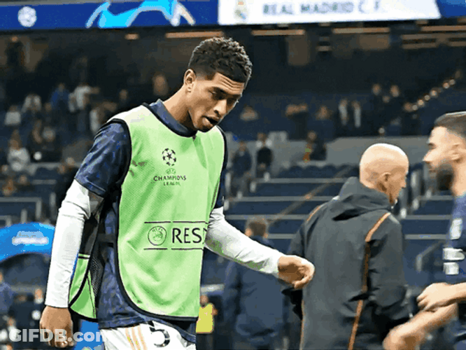 Jude Bellingham Arrogant Walk GIF