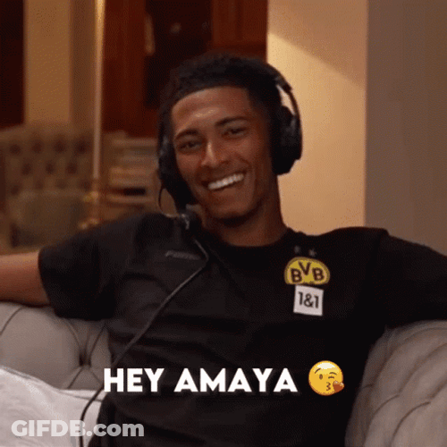 Jude Bellingham Flying Kiss GIF