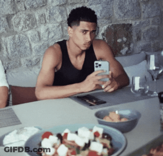 Jude Bellingham Taking Picture GIF