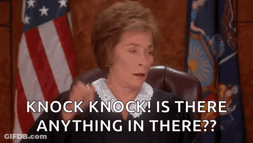 Judge Asking Is There Anything In There GIF