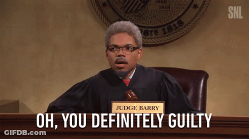 Judge Barry Saying Guilty GIF