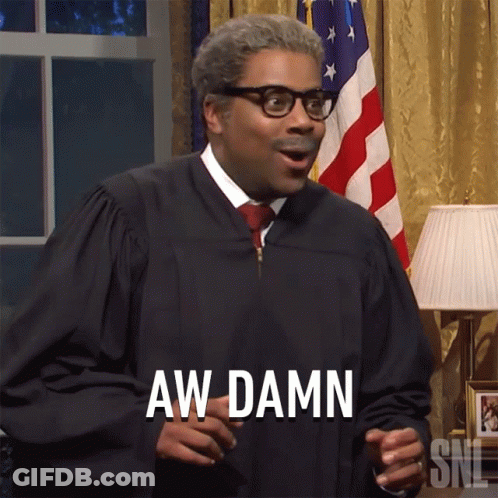 Judge Gown Man Aw Damn American Flag GIF