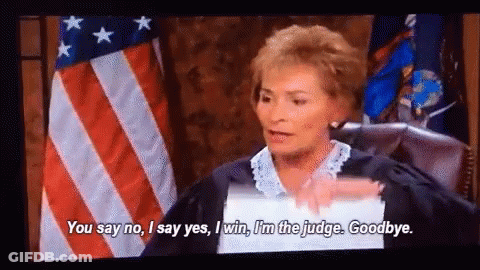 Judge Judy Dismissed GIF