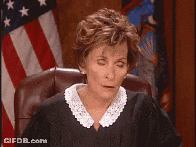 Judge Judy Eye Roll Meme GIF