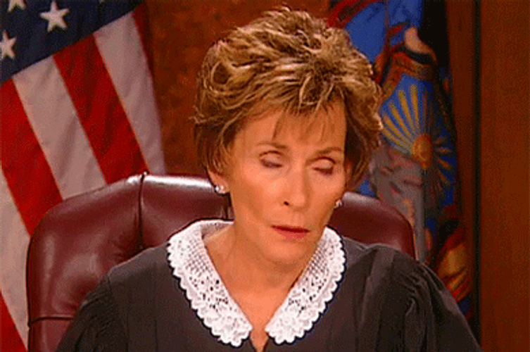Judge Judy Eyeroll GIF