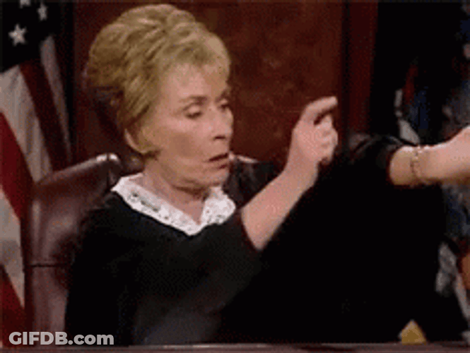 Judge Judy Look At The Clock GIF