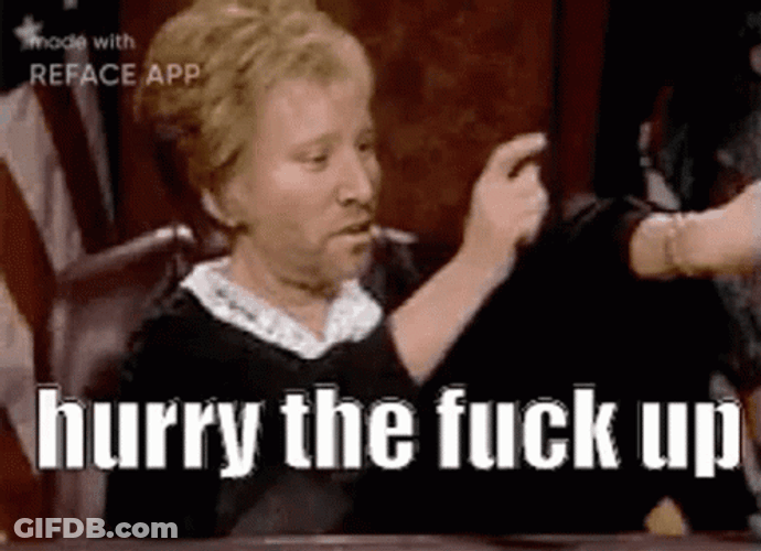 Judge Judy Time Hurry The Fuck Up GIF