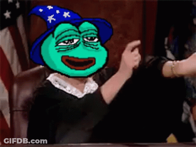 Judge Judy Time Pepe The Frog GIF
