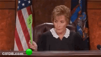 Judge Playing With Green Tennis Ball At Bench GIF