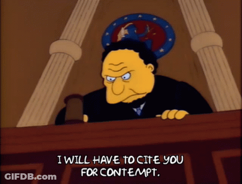 Judge Saying I Will Have To Cite You For Contempt GIF