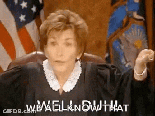 Judge Saying We'll Know That Before American Flag GIF