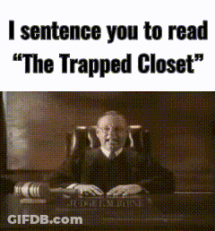 Judge Sitting At Desk Says I Sentence You To Read GIF