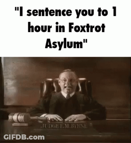 Judge Sitting At Desk With Gavel And Hammer GIF