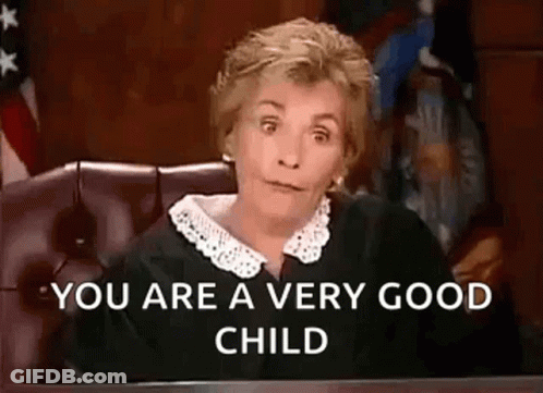 Judge Sitting At Table Making Face GIF
