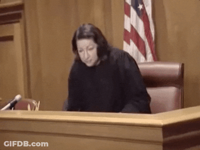 Judge Walks Out And Leave GIF