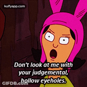 Judgemental Hollow-Eyed Face GIF