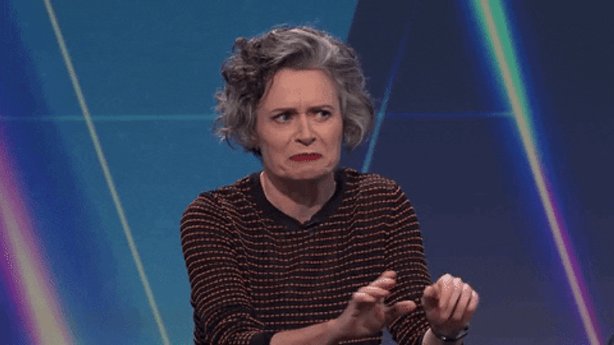 Judith Lucy Demonstrate Wax On Wax Off GIF
