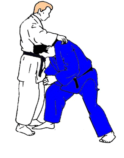 Judo Cartoon Takedown GIF