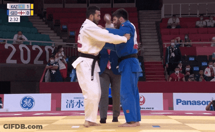Judo Chop Platform Fight GIF