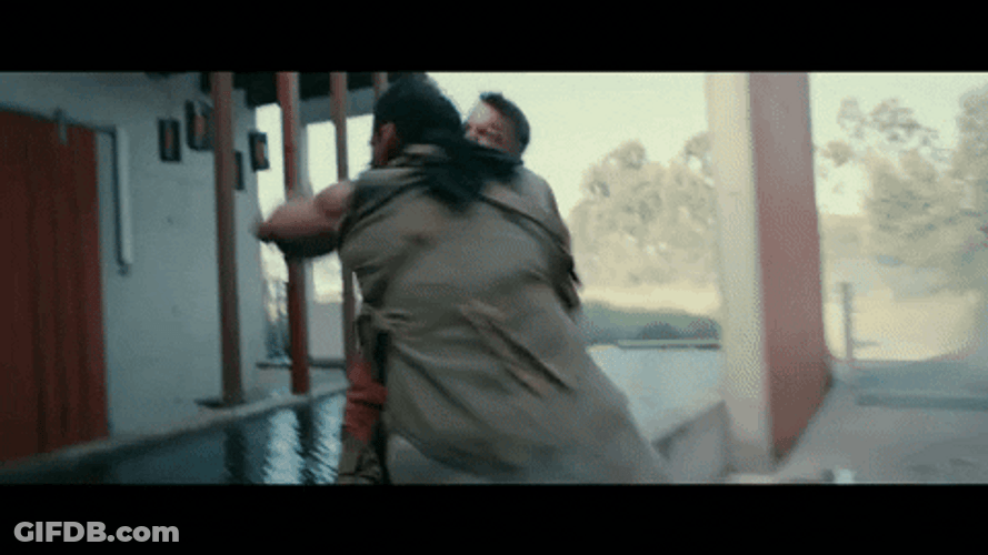 Judo Chop Water Fight GIF