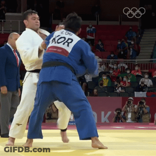 Judo Guham Cho Ashi Guruma GIF
