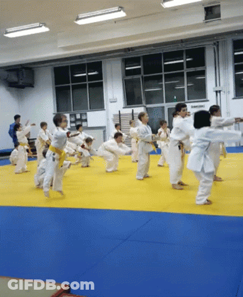 Judo Kids Squat GIF