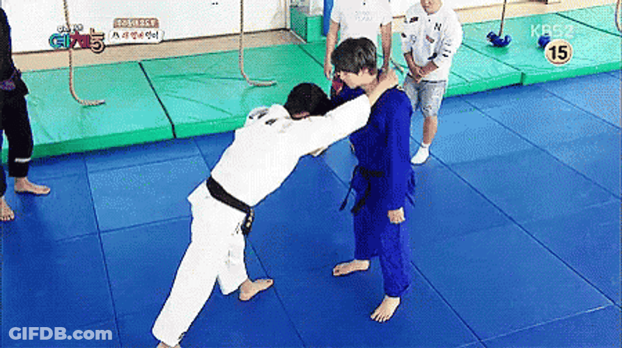 Judo Throw Korean Idol GIF