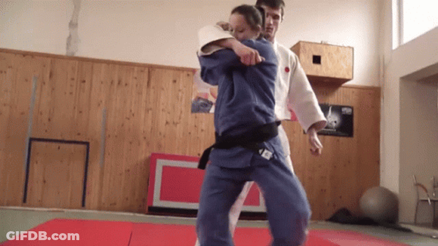 Judo Throw Practice GIF
