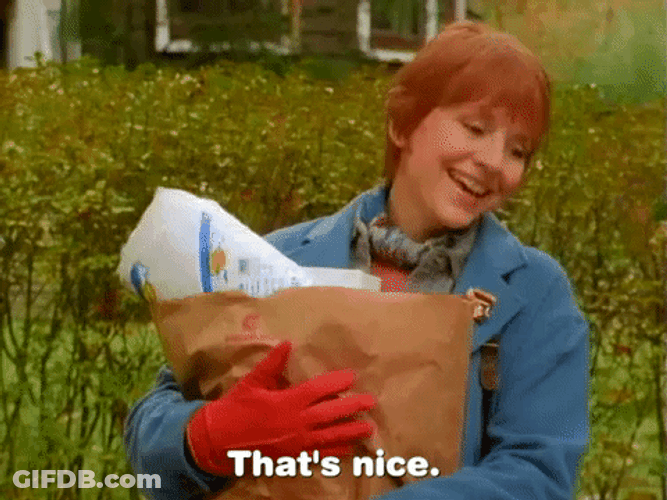 Judy Grafe Red Hair Thats Nice Bye Bye GIF