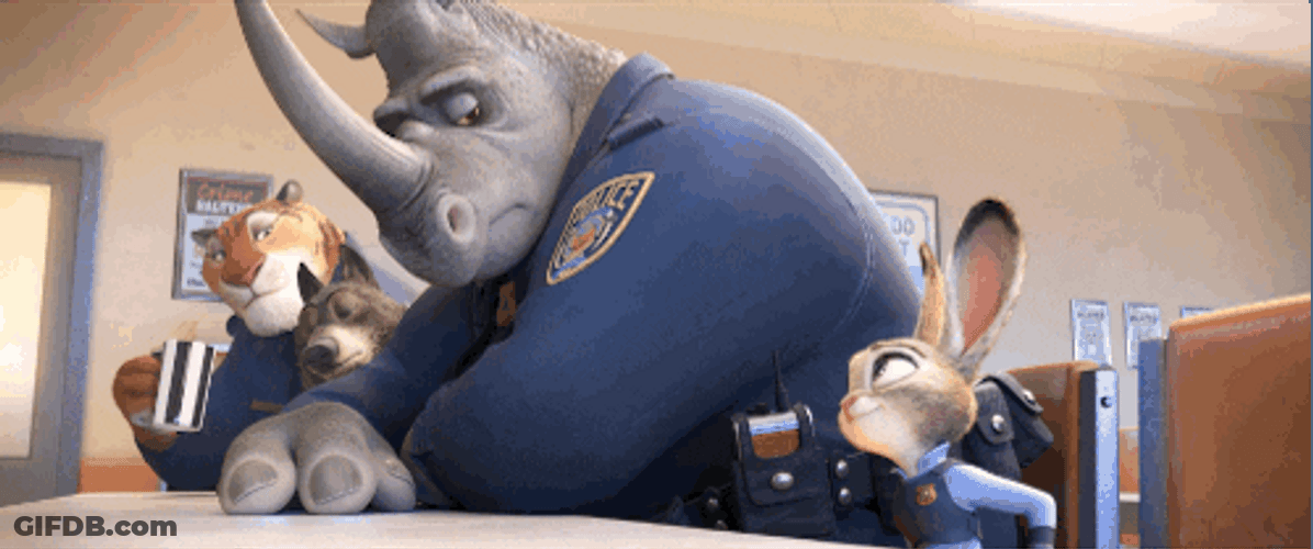 Judy Hopps Fist Bump With McHorn GIF