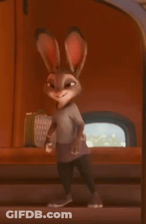Judy Hopps Happily Waves GIF