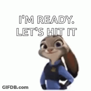 Judy Hopps Says I'm Ready Let's Hit It GIF