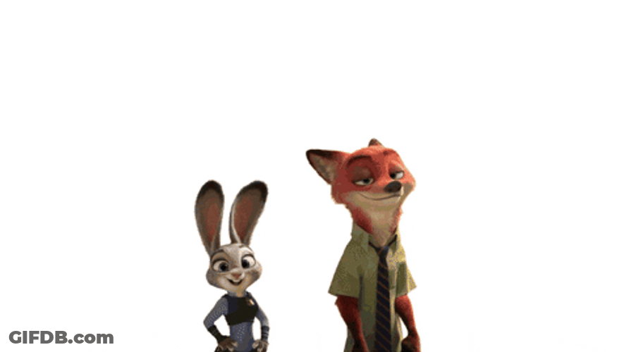 Judy Hopps With Zootopia Characters GIF