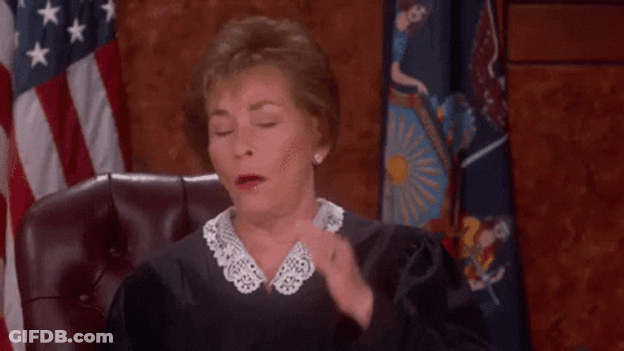 Judy Sheindlin Oy Vey GIF