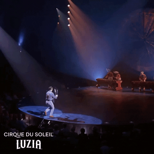 Juggling Pins Dancing Cirque Du Soleil GIF